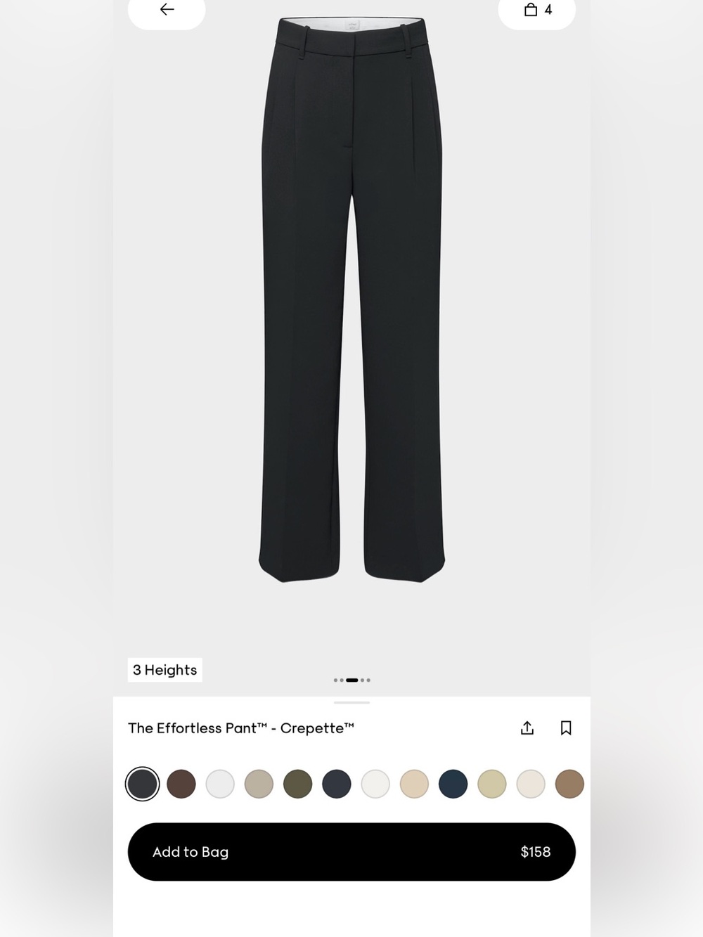 Wilfred Effortless Pant in Crepette Size 14 Short